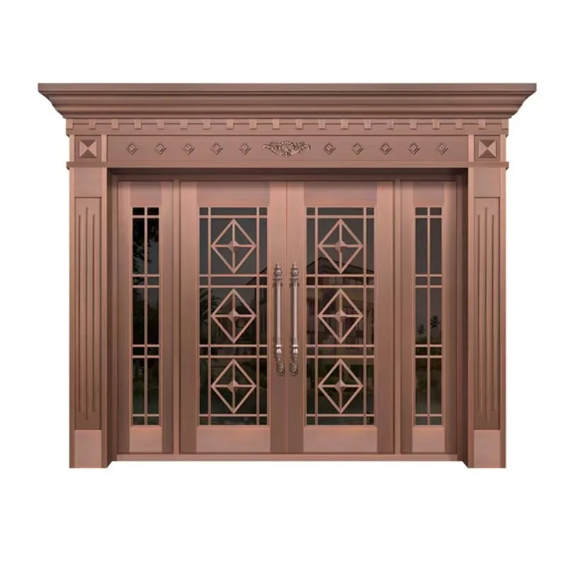 High-End Entry Copper Door