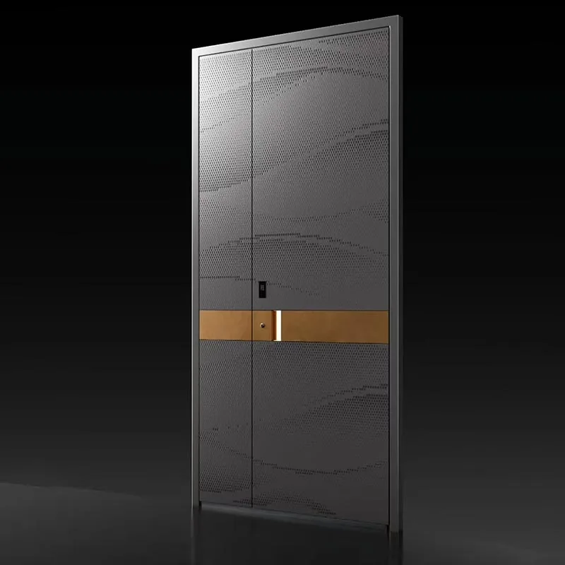 Precision Carved Mother-Son Pivot Door