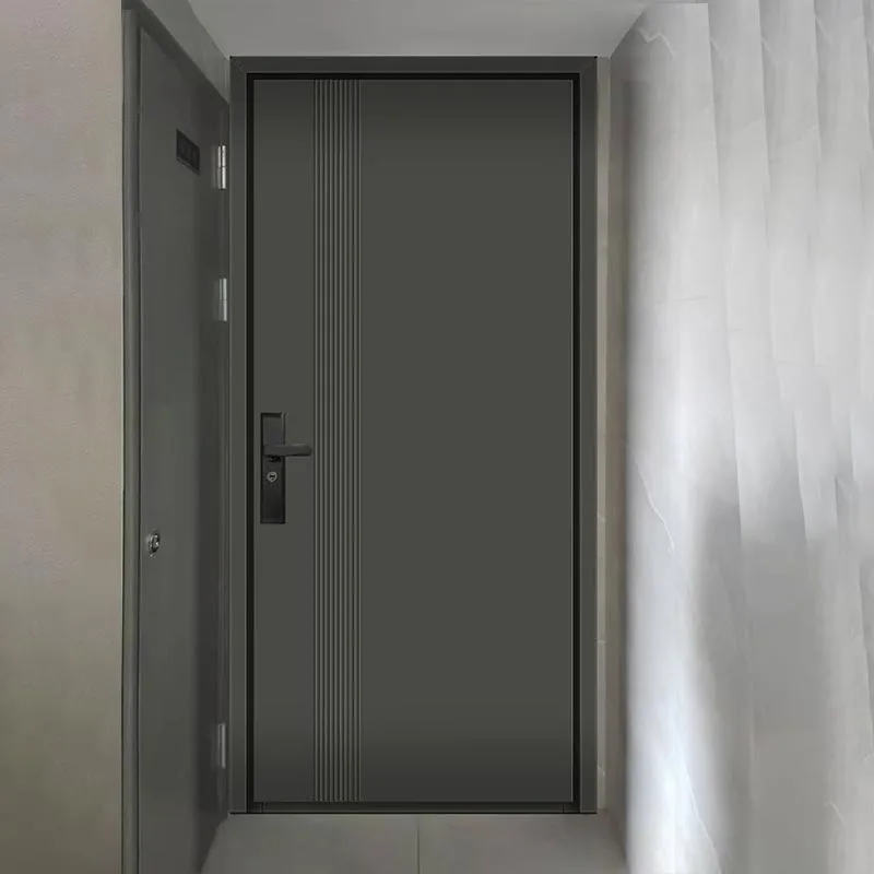 Single-Open Precision Carved Pivot Door