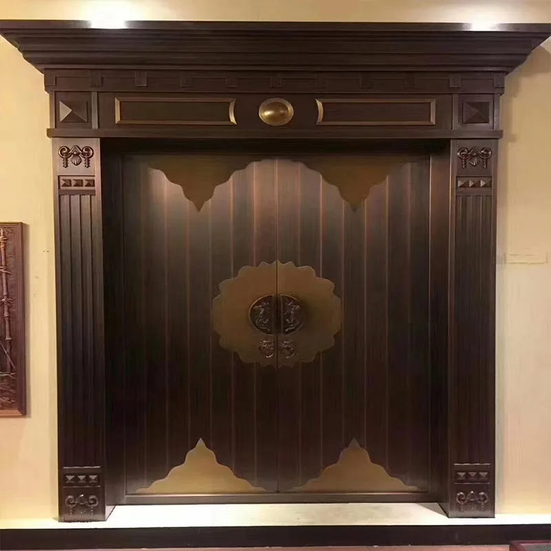 Solid Copper Double Entry Door