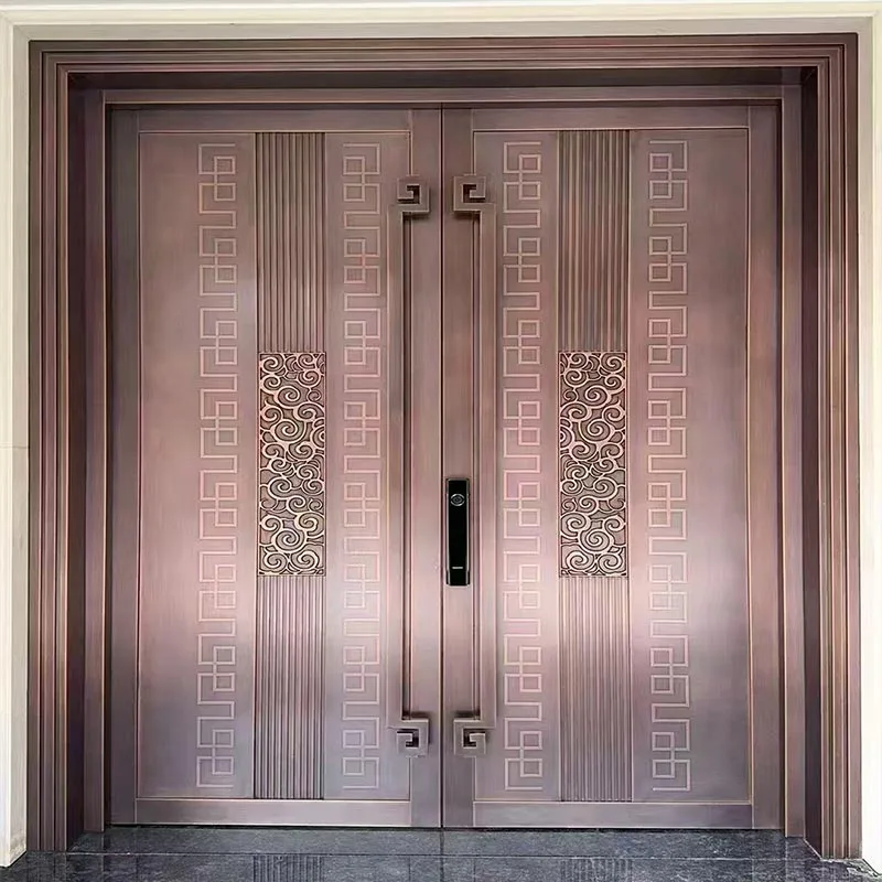 Villa Solid Copper Entry Door